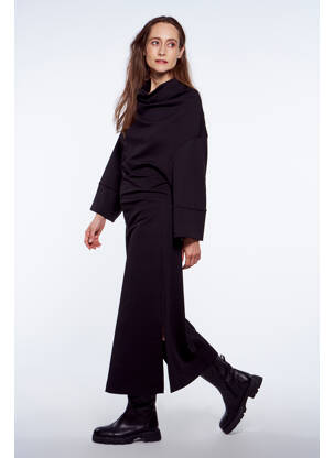 Rochie lungă negru YUGEN femeie
