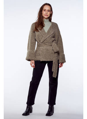 Vestă cu mâneci lungi verde YUGEN femeie