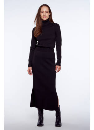 Fustă midi negru YUGEN femeie