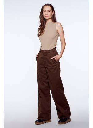 Pantalon drept maro YUGEN femeie