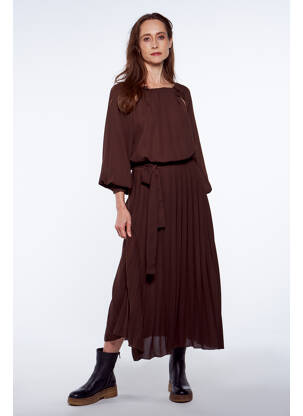 Rochie lungă maro YUGEN femeie