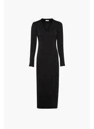 Rochie lungă negru YUGEN femeie