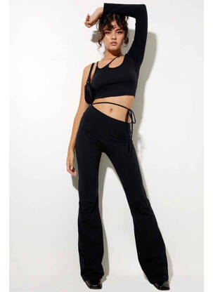 Pantalon drept negru MOTEL femeie
