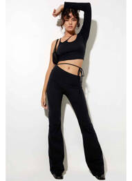 Pantalon drept negru MOTEL femme
