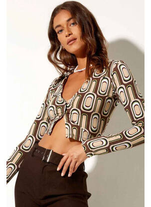 Tricou maro MOTEL femeie