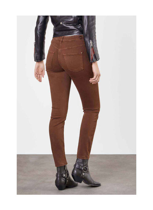 Blugi cu croială slim maro MAC femeie