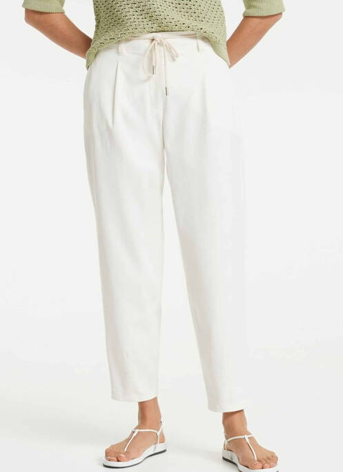 Pantalon 7/8 alb OPUS femeie
