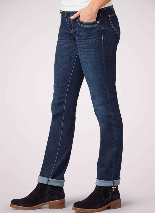 Blugi cu croială dreaptă albastru TOM TAILOR femeie