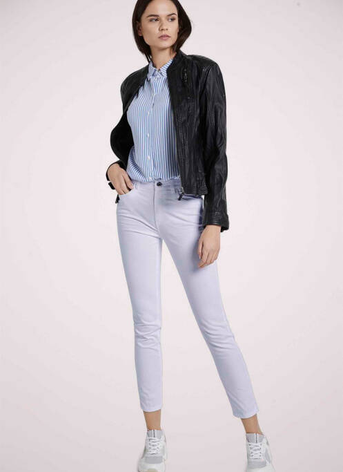 Blugi cu croială slim alb TOM TAILOR femeie