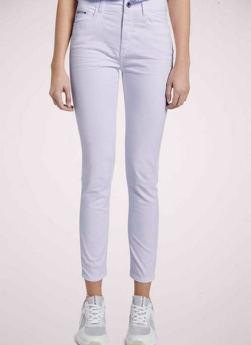 Blugi cu croială slim alb TOM TAILOR femeie