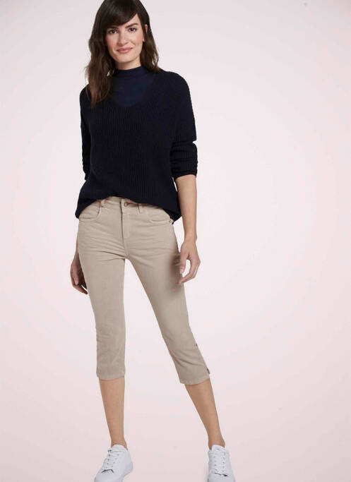 Blugi cu croială slim bej TOM TAILOR femeie