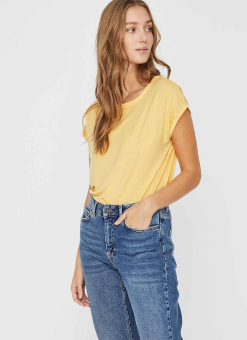 Tricou galben VERO MODA femeie
