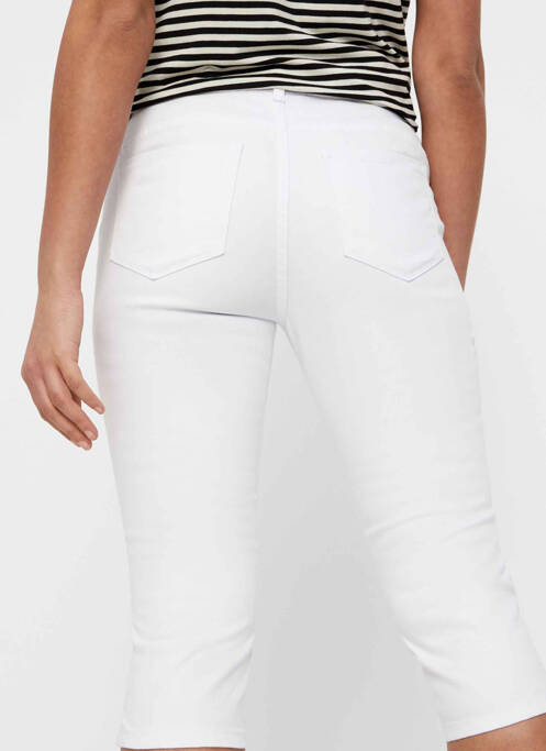 Pantalon trei sferturi alb VERO MODA femeie