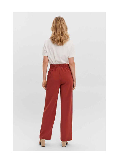 Pantalon larg roșu VERO MODA femme