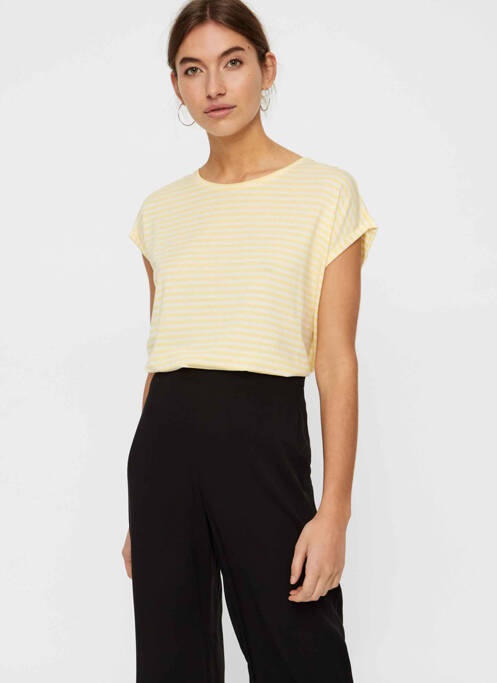 Tricou galben VERO MODA femeie