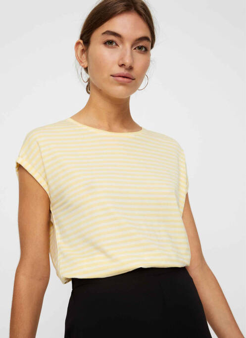 Tricou galben VERO MODA femeie