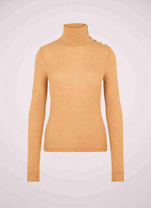 Pulover cu guler înalt maro VERO MODA femeie