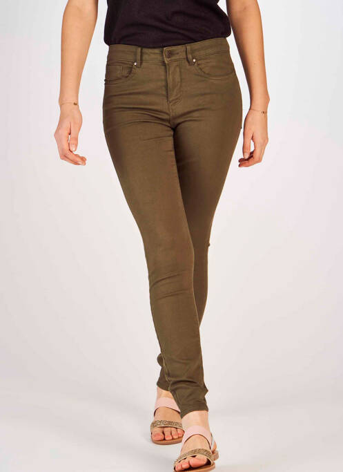 Blugi skinny verde VERO MODA femeie