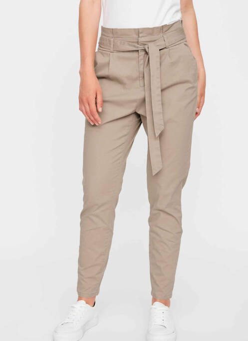 Pantalon slim argintiu VERO MODA femeie