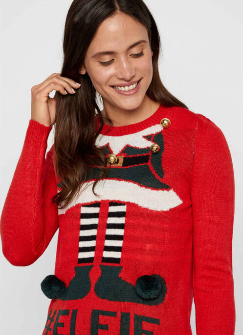 Pulover roșu VERO MODA femeie