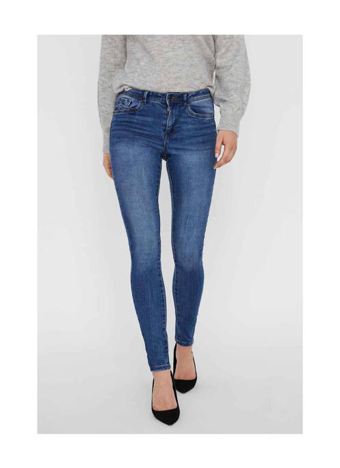 Blugi skinny albastru VERO MODA femeie