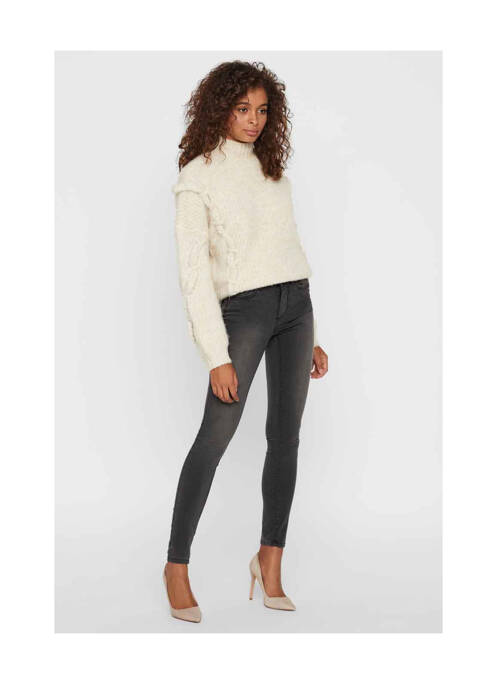 Blugi skinny gri VERO MODA femeie