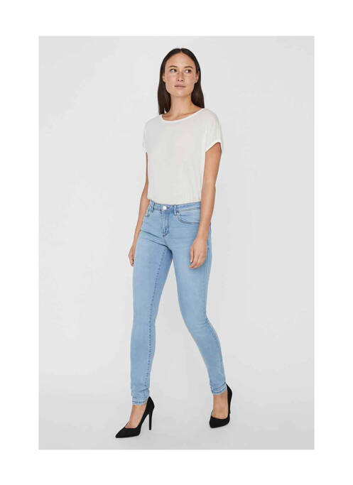 Blugi skinny albastru VERO MODA femeie