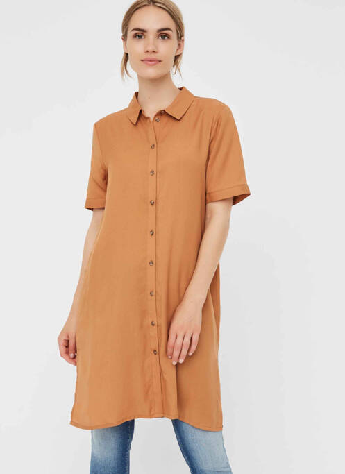 Rochie scurtă maro VERO MODA femeie