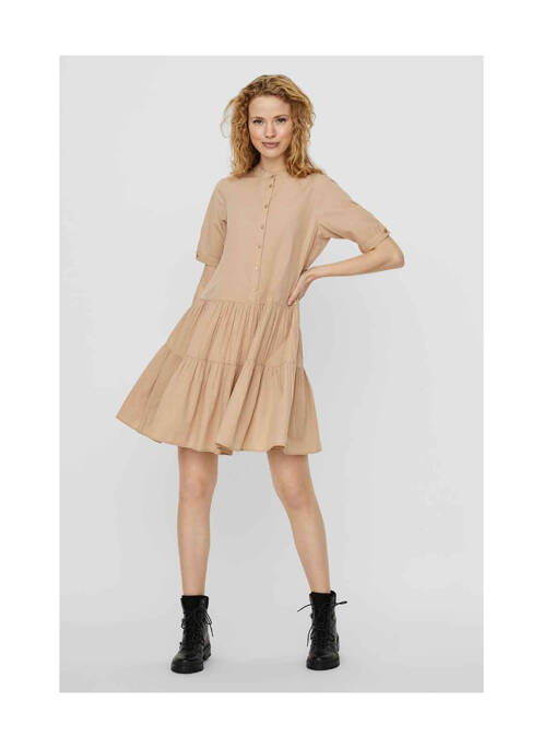 Rochie scurtă bej VERO MODA femeie