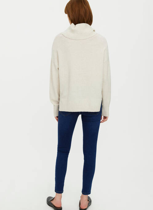 Pulover cu guler înalt bej VERO MODA femeie