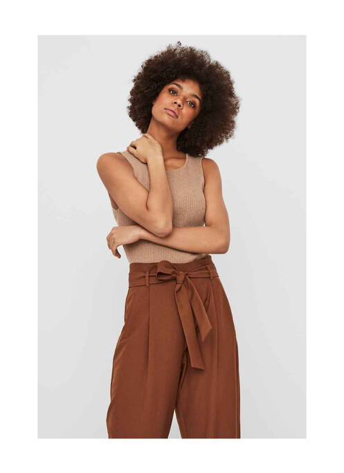 Pantalon evazat maro VERO MODA femeie