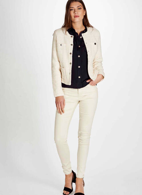 Blugi skinny bej VERO MODA femeie