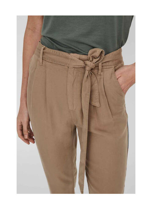 Pantalon slim maro VERO MODA femeie