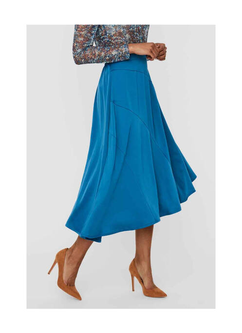 Fustă midi albastru VERO MODA femeie