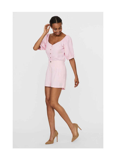 Șort roz VERO MODA femeie