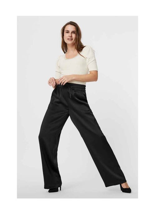 Pantalon larg negru VERO MODA femeie