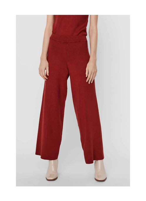 Pantalon evazat roșu VERO MODA femeie