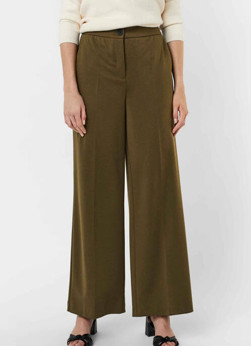 Pantalon evazat verde VERO MODA femeie