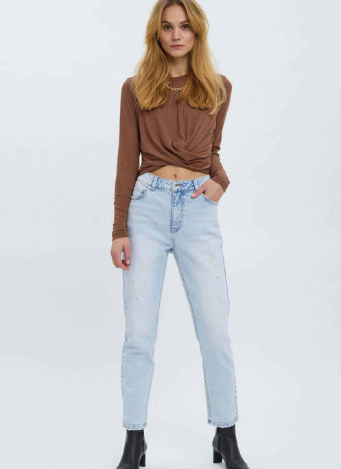 Blugi cu croială dreaptă albastru VERO MODA femeie