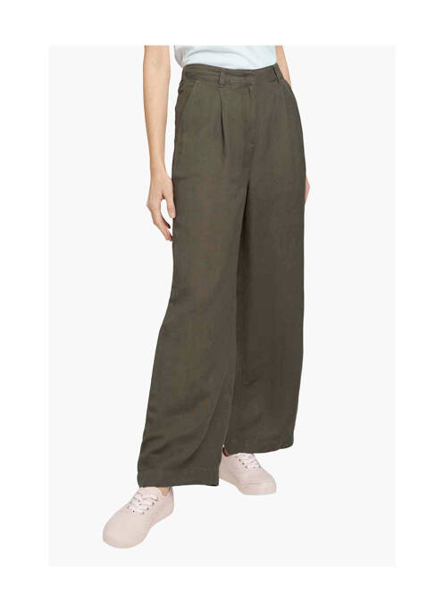 Pantalon evazat verde TOM TAILOR femeie
