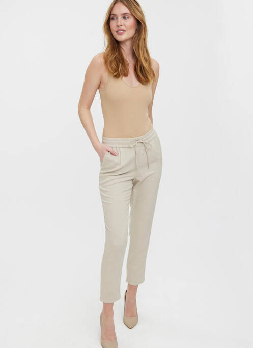 Pantalon slim argintiu VERO MODA femeie