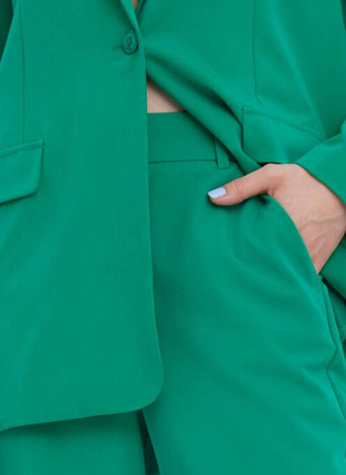 Pantalon larg verde VERO MODA femeie