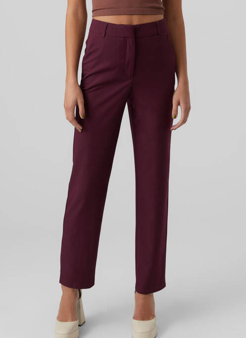 Pantalon chino roșu VERO MODA femeie