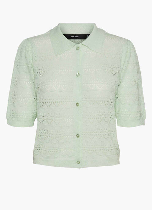 Vestă cu mâneci scurte verde VERO MODA femeie