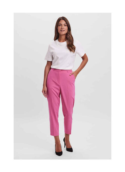 Pantalon 7/8 roz VERO MODA femeie