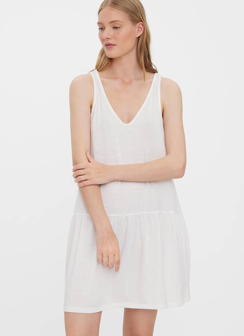 Rochie scurtă alb VERO MODA femeie