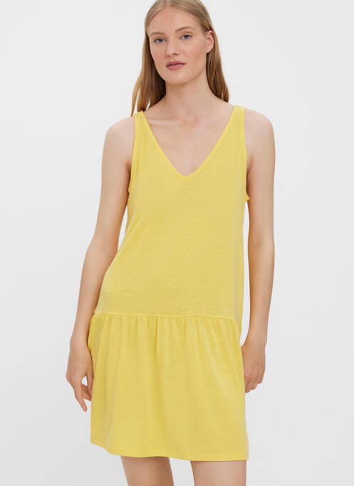 Rochie scurtă galben VERO MODA femeie