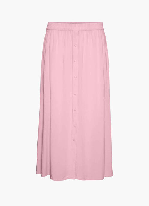 Fustă midi roz VERO MODA femeie