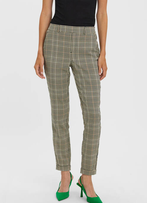 Pantalon drept maro VERO MODA femeie