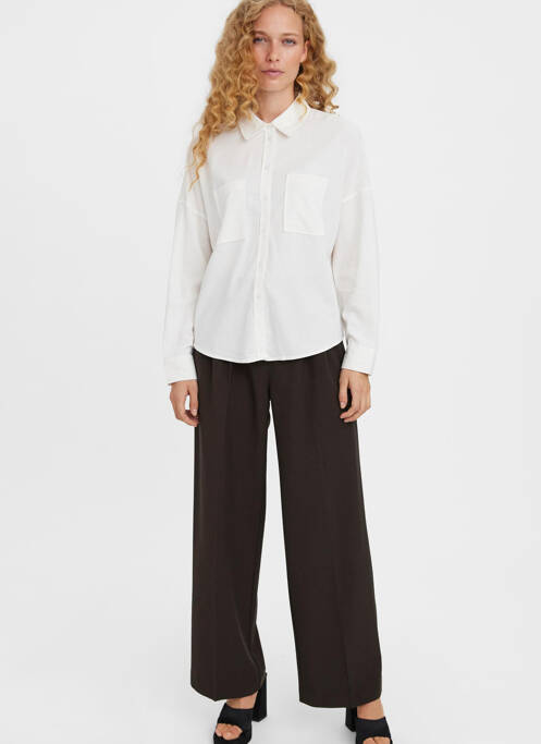 Pantalon chino maro VERO MODA femeie